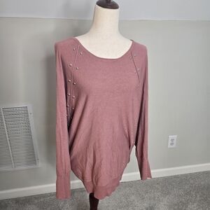 Jennifer Lopez Pink Cold Shoulder Top Size XL